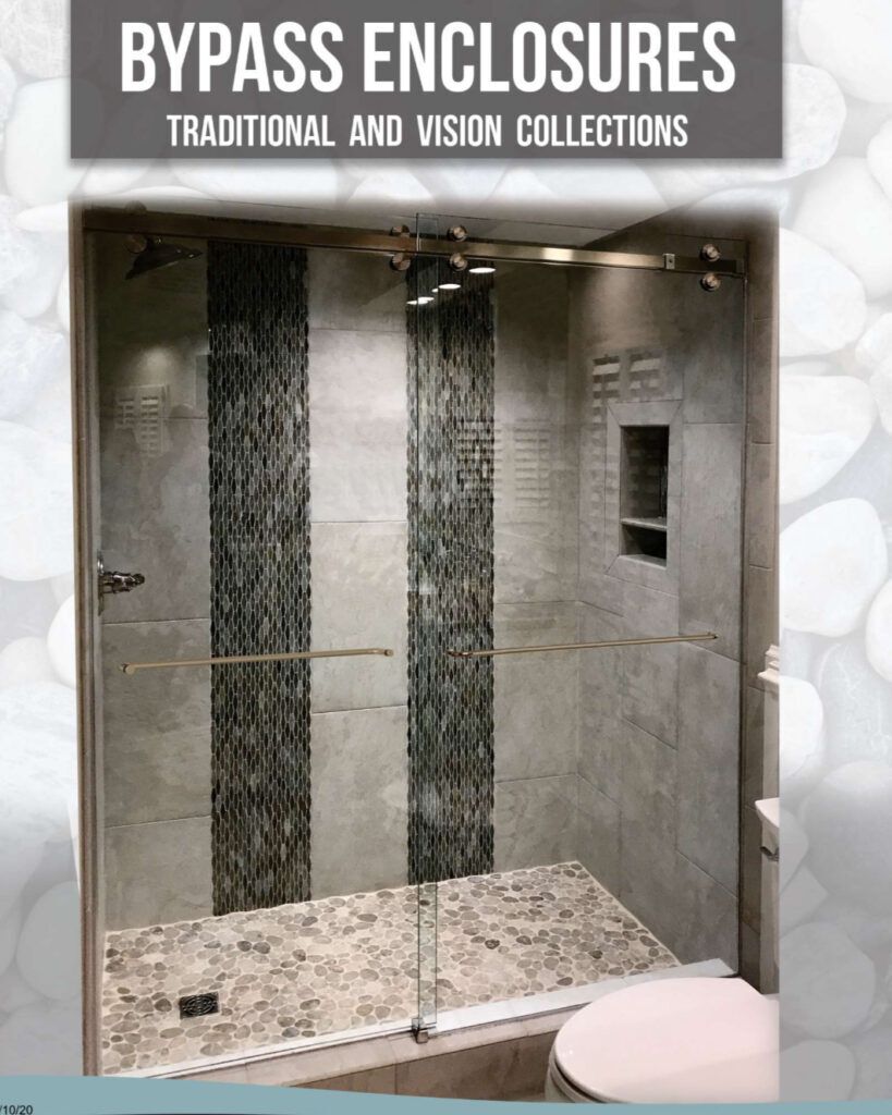 Custom frameless shower glass enclosure in the Jackson, MS metro