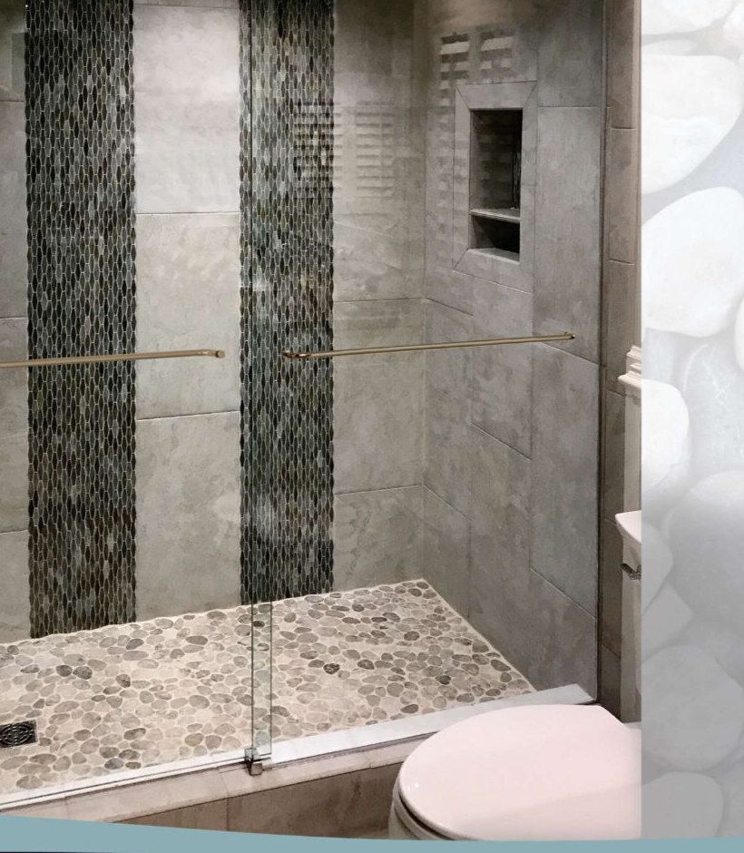 Custom glass shower enclosure in the Jackson, MS metro